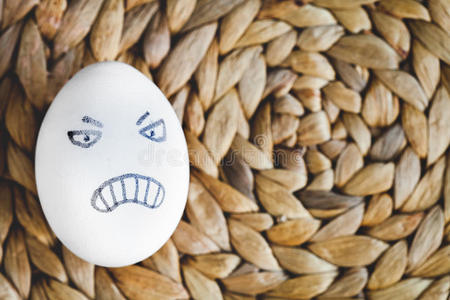 概念人类关系和情感鸡蛋愤怒