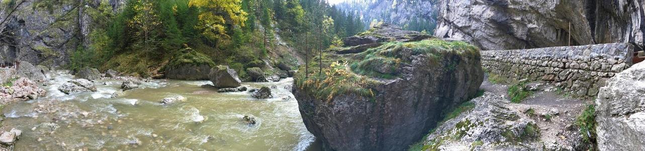 运动 风景 欧洲 森林 流动 落下 瀑布 小溪 苔藓 峡谷