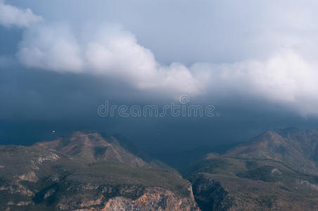 场景 海滩 天空 全景 火鸡 旅游业 南方 世界 岩石 范围