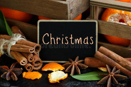 日晒 美食家 黑板 营养 食物 美味的 橘子 圣诞节 香料