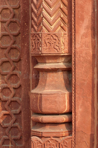 阿格拉堡的图形符号图案和装饰品