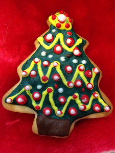 圣诞树的手工饼干