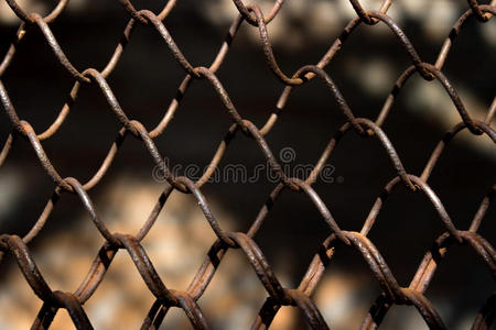 栅栏 笼子 链接 磨碎 行业 集中 框架 金属 危险 边界