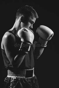 面对 运动员 身体 拳击 男人 手套 教授 健康 运动型