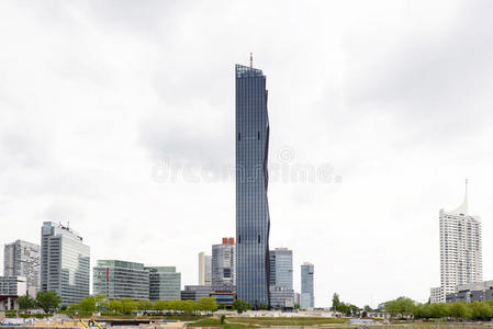 奥地利 新的 欧洲 全景图 中心 商业 地标 回流 风景