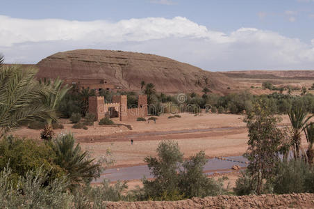 马拉喀什 土砖 土地 乡村 摩洛哥 要塞 哈杜 地图集 房子