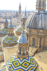 宗教 建筑 穹顶 大教堂 西班牙 罗马人 欧洲 阿拉贡 特写镜头