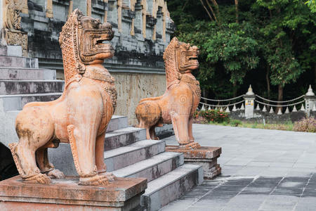 古董 建筑学 狮子座 美丽的 寺庙 亚洲 古老的 瓷器 中国人