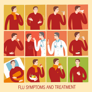感冒和流感阶段和治疗方案。
