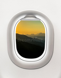 旅行 美丽的 航班 特写镜头 旅游业 舷窗 假日 喷气式飞机