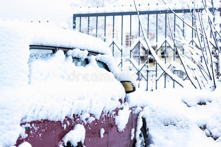 暴风雨 运输 一月 危险 场景 公园 暴风雪 降雪 气候