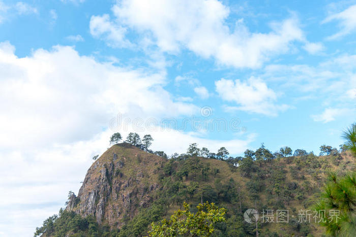 旅行 风景 小山 地形 丘陵 权力 自由 早晨 俯瞰