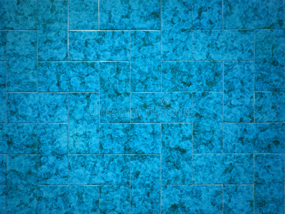几何蓝色瓷砖图案纹理