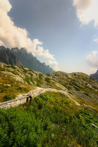 树线以上的美丽山景