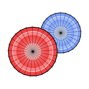 亚洲伞矢量