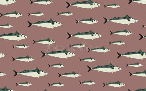 绘画 动物群 插图 海洋 墙纸 动物 鲭鱼 渔业 浅滩 钓鱼