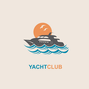 摩托艇 标签 海的 形象 插图 夏天 偶像 运动 巡航 航运
