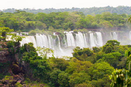 吸引力 级联 英里 风景 巴西人 落下 瀑布 悬崖 遗产