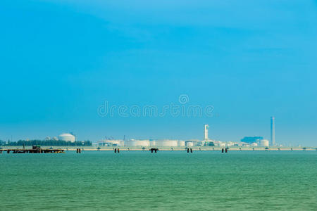 泰国雷农海附近的发电厂