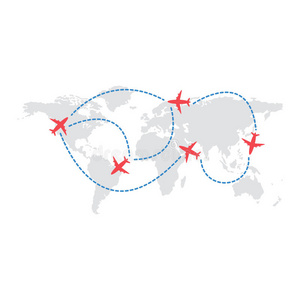 全球世界地图图标矢量