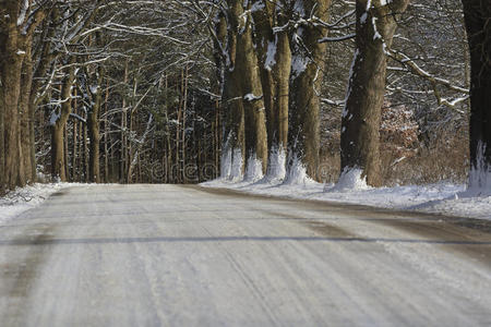 积雪路面