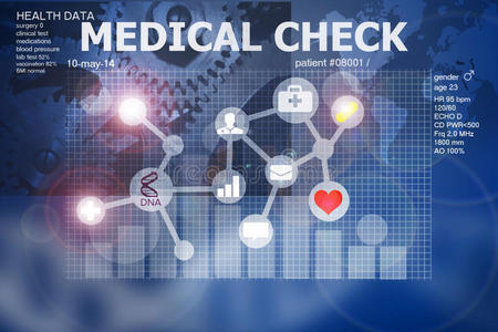 数字化 医学 检查 医院 医生 心脏病学 心电图 在线 压力