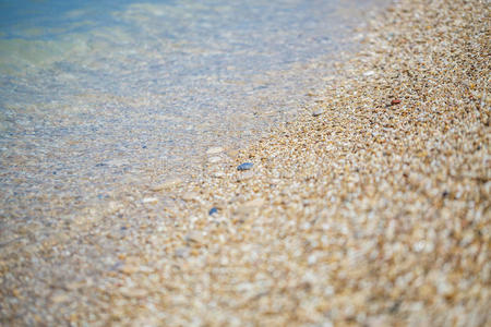美丽的 花岗岩 风景 海岸 要素 颜色 卵石 自然 海洋