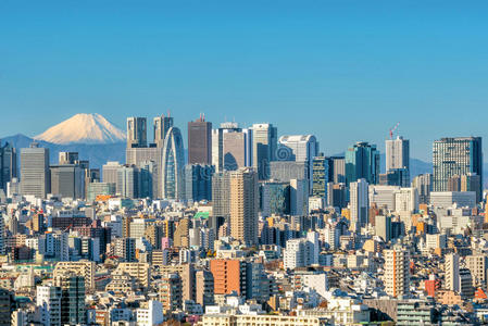 黄昏 风景 东京 城市景观 大都市 经济 天际线 市中心