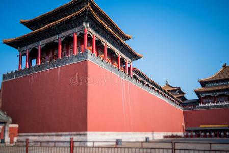 中国北京 美丽的 吸引力 城市 皇帝 建设 建筑 帝国 大门
