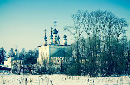 冬天在苏兹达尔的教堂