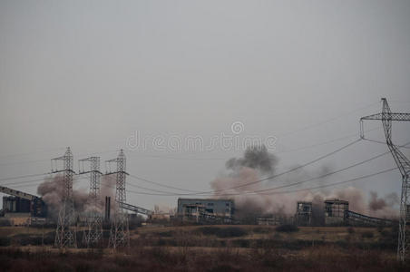 污染 烟囱 安全的 落下 拆毁 行业 风险 回收 重的 爆炸