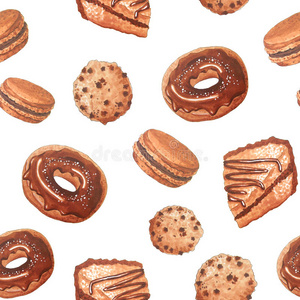 油漆 配方 糕点 插图 美味的 面包店 甜点 公司 剪贴簿