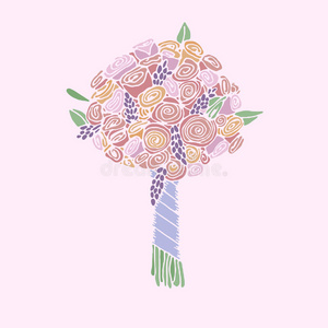 手绘植物桔梗图片