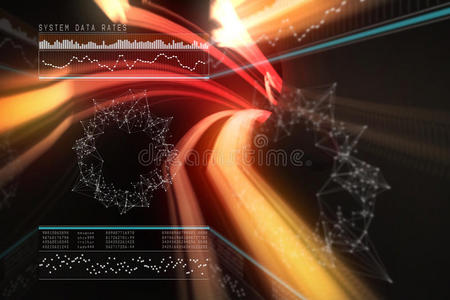 具有图形表示三维的系统数据速率复合图像