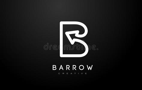 b字b标志. 字母图标设计向量照片