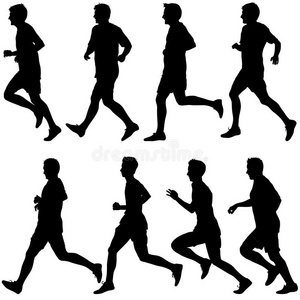 比赛 运行 插图 运动员 第一 慢跑 男人 体育 完成 健身