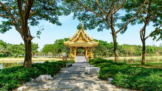 佛教 曼谷 文化 遗产 全景图 风景 地标 自然 亚洲 公园