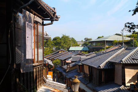 斜坡 街道 传统 文化 楼梯 行走 地标 寺庙 建筑学 京都