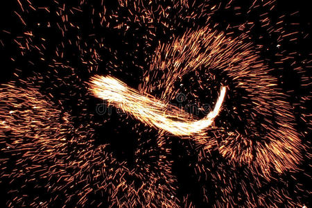飘散火光火花粒子图片