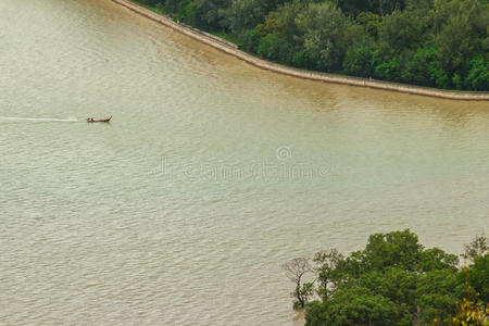 美丽的景色从KhaoKhad观景塔，游客可以享受