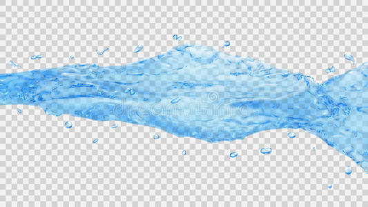 透明的 海洋 颜色 流动的 半透明 纯洁 自然 流体 插图