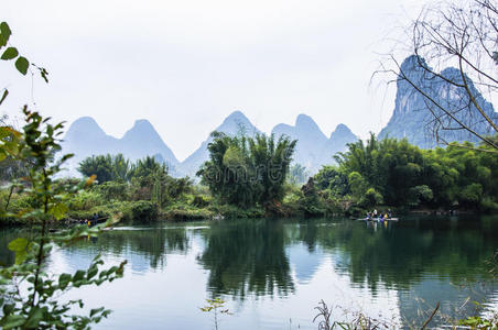 瓷器 竹子 自然 美女 亚洲 假日 目的地 旅行 反射 格林