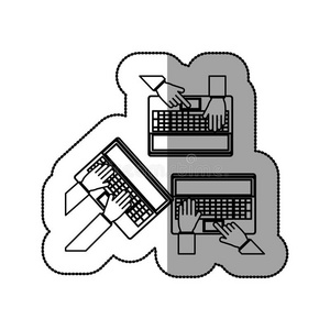 通信 因特网 社区 插图 中心 硬件 笔记本电脑 公司 网络