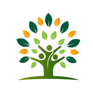 家庭生命树图标照片