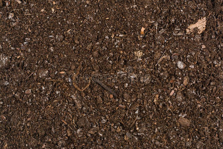 肥沃的花园土壤质地背景顶景照片