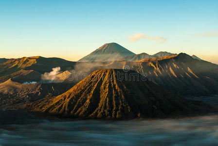 早晨 巴托克 印度尼西亚 气氛 徒步旅行 敬畏 黎明 风景