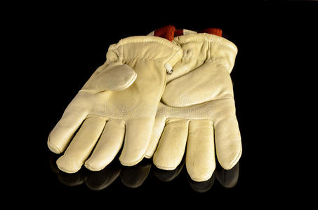寒冷的 保护 行业 安全 手套 建设 皮革 工作