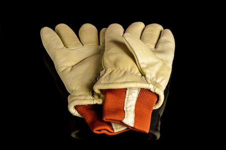 安全 寒冷的 手套 行业 保护 建设 皮革 工作