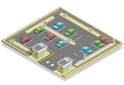 机器 停车 控制 艺术 城市 收集 箭头 要素 地区 插图