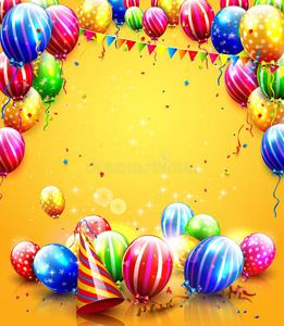 狂欢节 周年纪念日 节日 快乐 庆祝 生日 五彩纸屑 气球